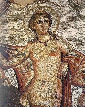 Venus, mosaico romano.