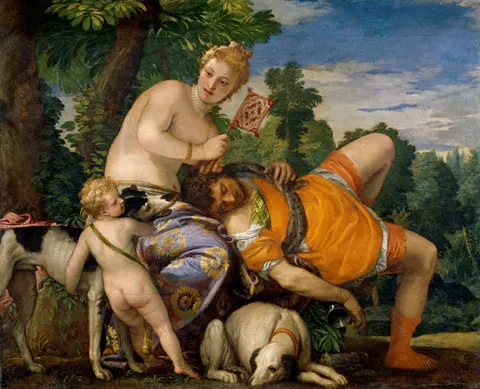 Venus y Adonis.
Paolo Veronés, Museo del Prado