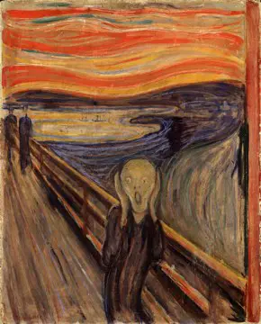 Pintura de Edvard Munch, El Grito.