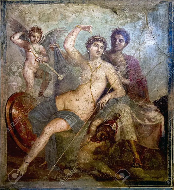 Marte y Venus. Museo Arqueológico Nacional de Nápoles.