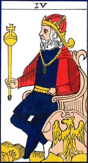 El Emperador, arcano 4 del Tarot de Marsella