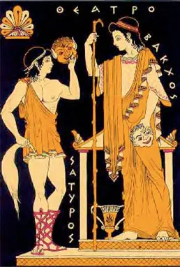 Cartel de teatro griego