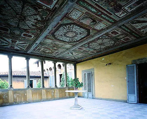Galería interior de la Villa Careggi, donde tenían lugar las reuniones platónicas