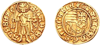 Monedas de oro acuñadas en la época de Matías Corvino