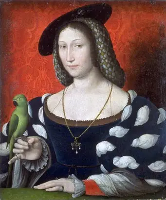 Retrato de Margarita, reina de Navarra. Jean Clouet, 1530.