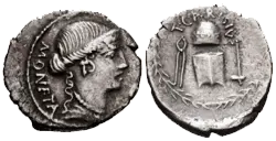 Juno Moneta en un denario