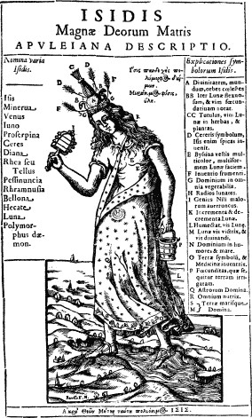 A. Kircher: Isis según la descripción de Apuleyo. 1652.